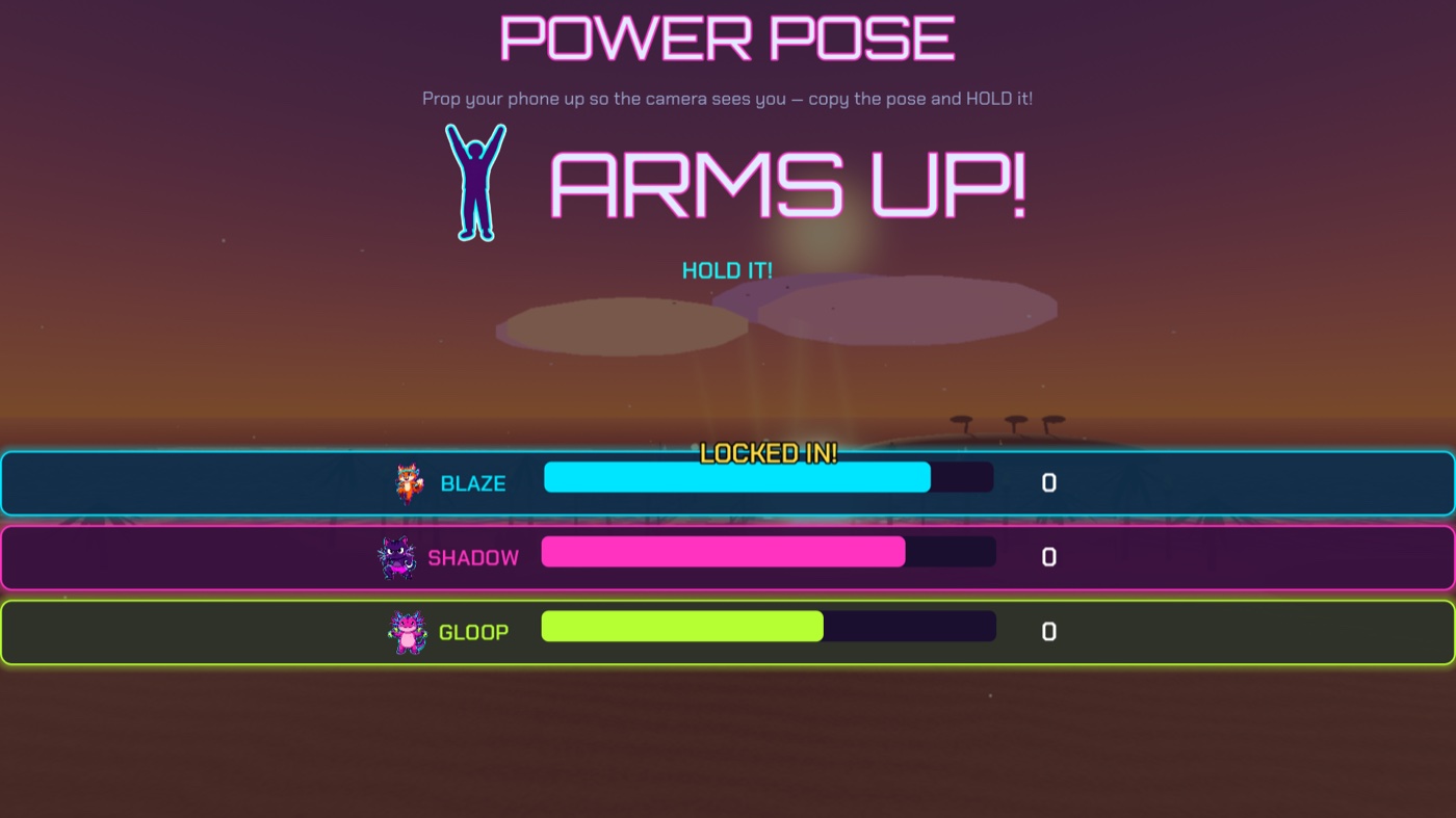 Power Pose minigame